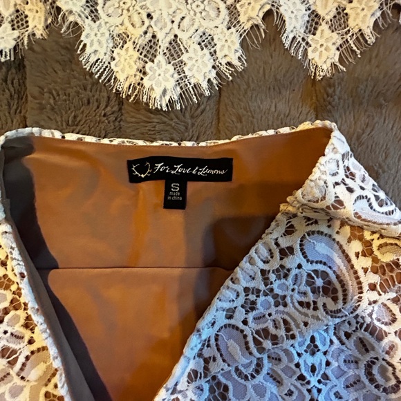 For Love And Lemons Ivory Lace Top - Picture 3 of 3